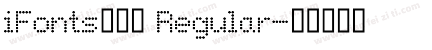 iFonts周年体 Regular字体转换